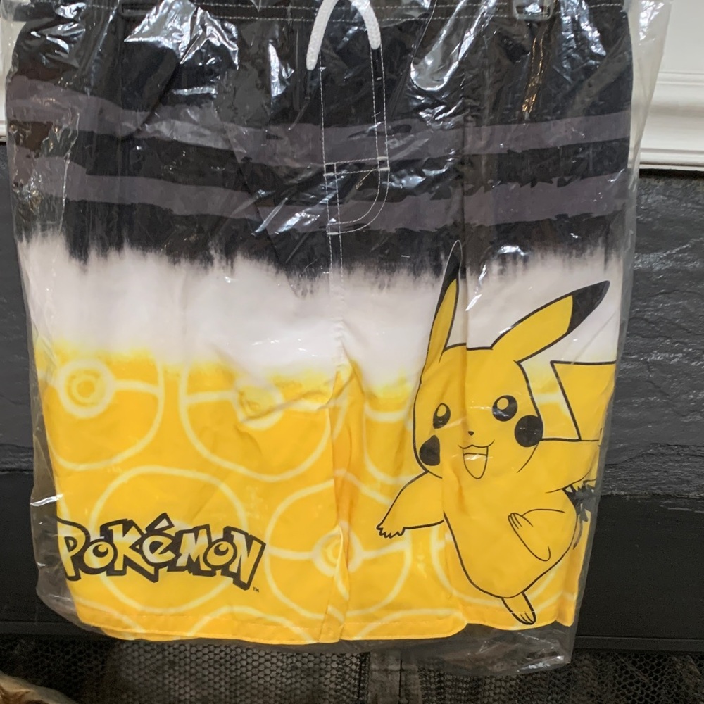Pokemon Pikachu Yellow and Black Shorts
